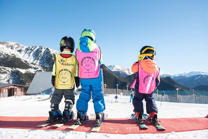 Clases de esquí para niños en Pal Arinsal