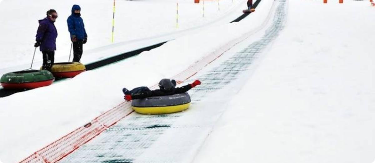 Zona de trineos y tubbing en la Molina