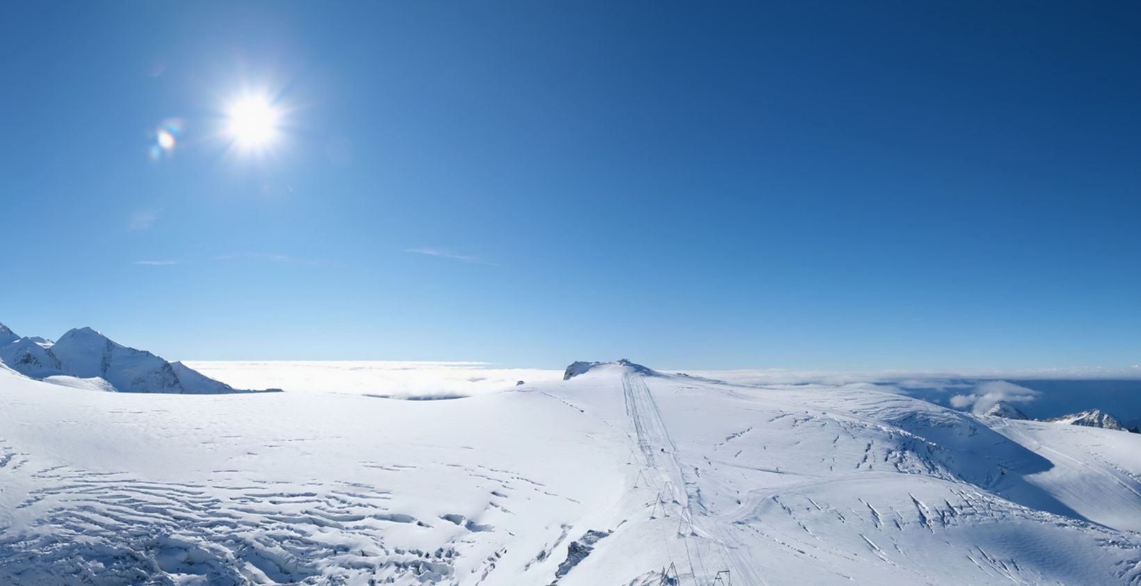 Zona alta de Zermatt cubierta de nieve en octubre de 2026